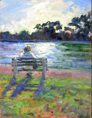 Colonial Lake Afternoon 14x18oil max.jpg (200926 bytes)